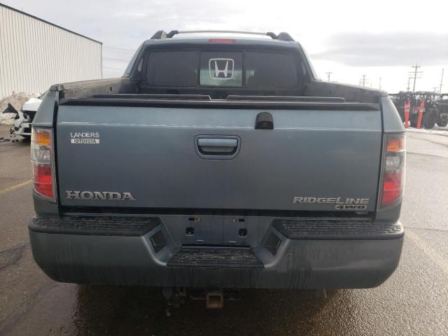 2HJYK16527H527173 - 2007 HONDA RIDGELINE RTL BLUE photo 6