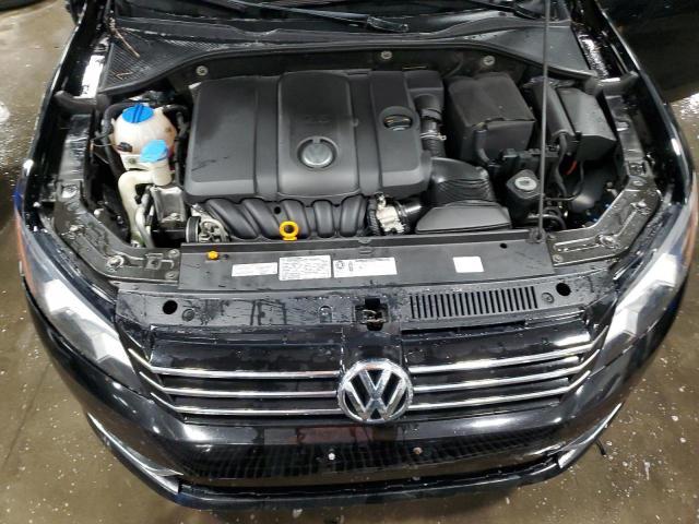 1VWBH7A38CC063141 - 2012 VOLKSWAGEN PASSAT SE BLACK photo 11