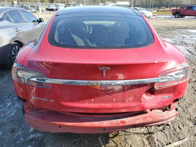 5YJSA1E23JF262667 - 2018 TESLA MODEL S RED photo 6