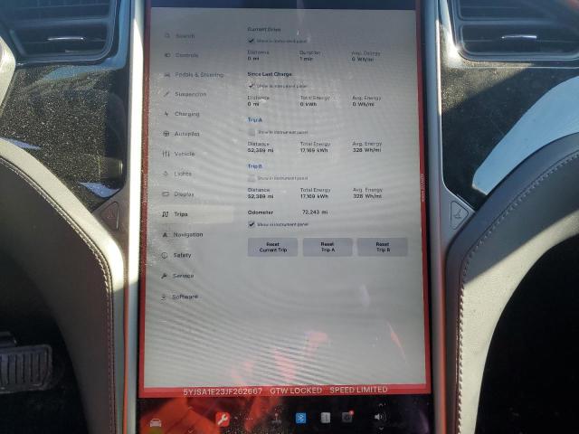 5YJSA1E23JF262667 - 2018 TESLA MODEL S 红色 照片 9