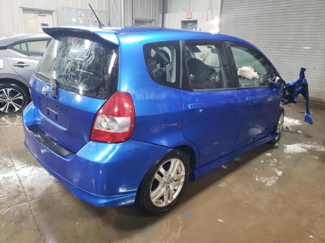 JHMGD38687S029532 - 2007 HONDA FIT S 蓝色 照片 3