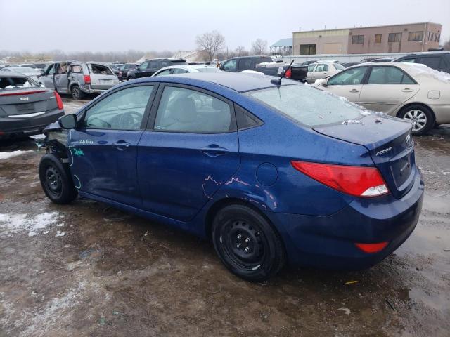 KMHCT4AE2GU966936 - 2016 HYUNDAI ACCENT SE BLUE photo 2