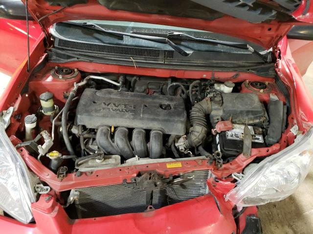 2T1KR32E17C681696 - 2007 TOYOTA COROLLA MA XR RED photo 11