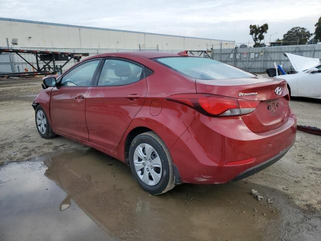 5NPDH4AE0GH720326 - 2016 HYUNDAI ELANTRA SE RED photo 2