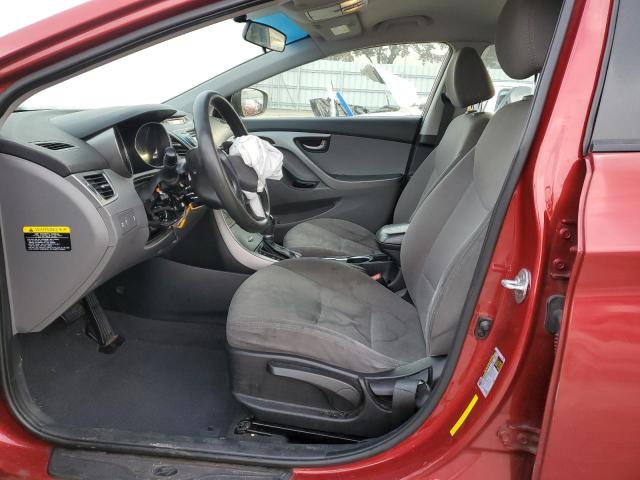 5NPDH4AE0GH720326 - 2016 HYUNDAI ELANTRA SE RED photo 7