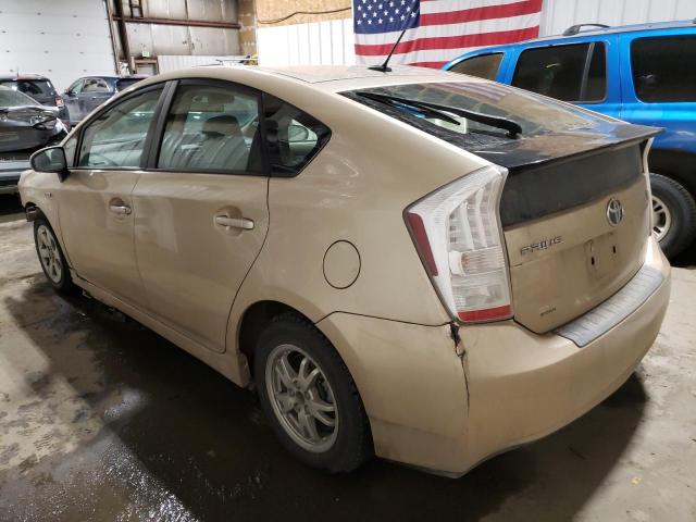 JTDKN3DUXA1082713 - 2010 TOYOTA PRIUS GOLD photo 2