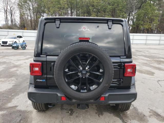 1C4JJXP6XMW800778 - 2021 JEEP WRANGLER U SAHARA 4XE BLACK photo 6
