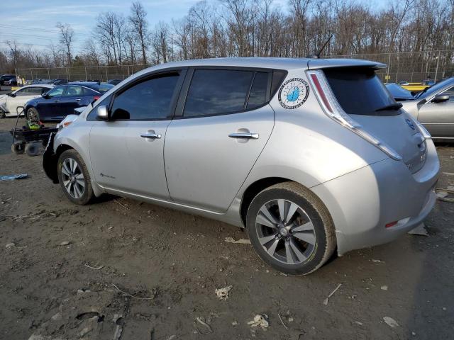 1N4AZ0CP2FC317732 - 2015 NISSAN LEAF S SILVER photo 2