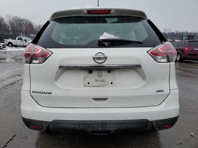 5N1AT2MV4FC861455 - 2015 NISSAN ROGUE S WHITE photo 6