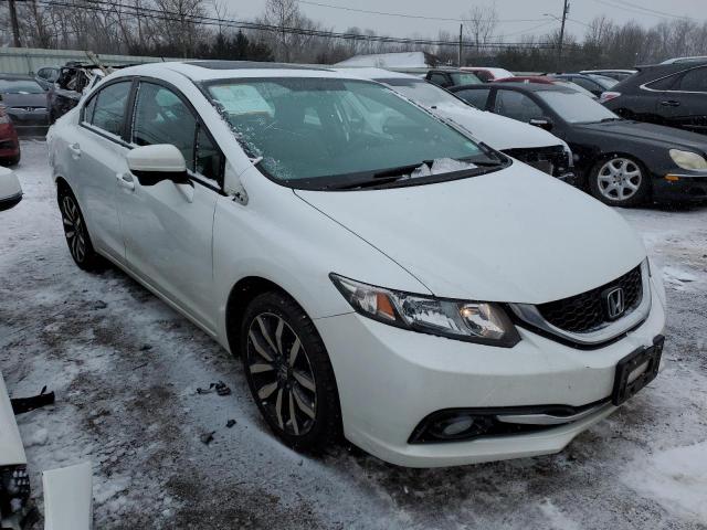 19XFB2F94EE242536 - 2014 HONDA CIVIC EXL WHITE photo 4