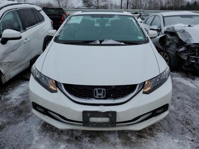 19XFB2F94EE242536 - 2014 HONDA CIVIC EXL WHITE photo 5