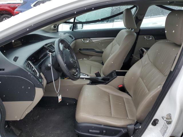 19XFB2F94EE242536 - 2014 HONDA CIVIC EXL Սպիտակ լուսանկար 7