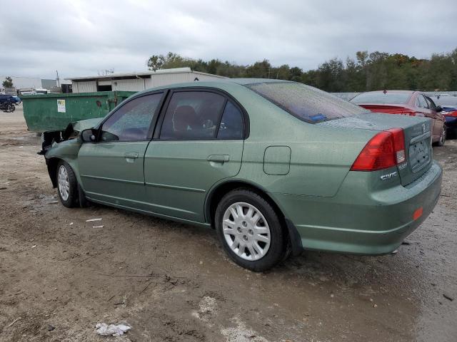 2HGES16534H577018 - 2004 HONDA CIVIC LX GREEN photo 2