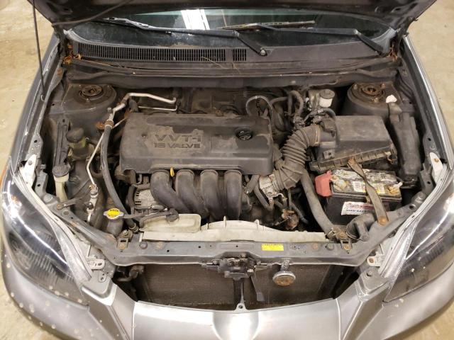 2T1KR32E17C640775 - 2007 TOYOTA COROLLA MA XR GRAY photo 11