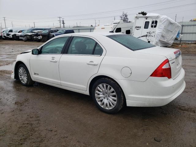 3FADP0L30CR291631 - 2012 FORD FUSION HYBRID WHITE photo 2