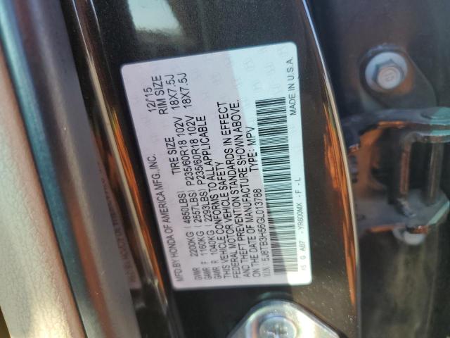 5J8TB3H56GL013788 - 2016 ACURA RDX TECHNOLOGY BROWN photo 13