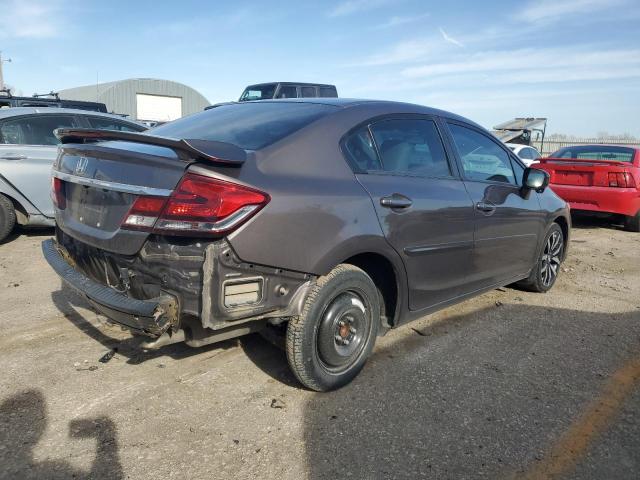 2HGFB2F90FH535745 - 2015 HONDA CIVIC EXL ყავისფერი ფოტო 3