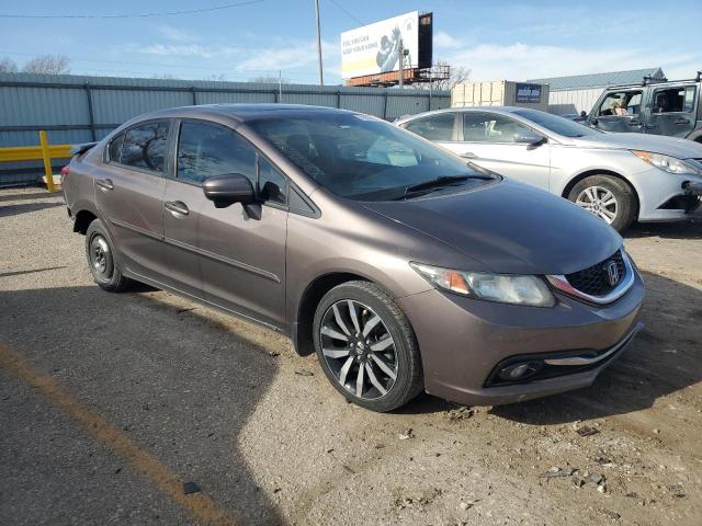 2HGFB2F90FH535745 - 2015 HONDA CIVIC EXL ყავისფერი ფოტო 4