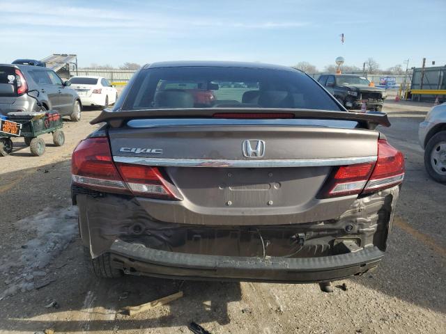 2HGFB2F90FH535745 - 2015 HONDA CIVIC EXL ყავისფერი ფოტო 6