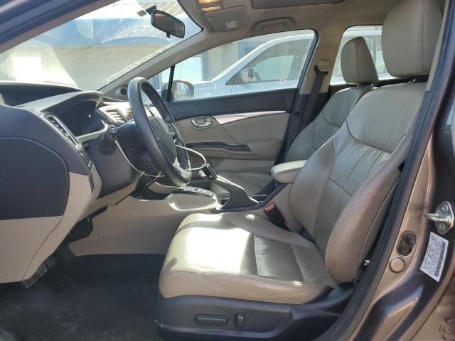 2HGFB2F90FH535745 - 2015 HONDA CIVIC EXL ყავისფერი ფოტო 7