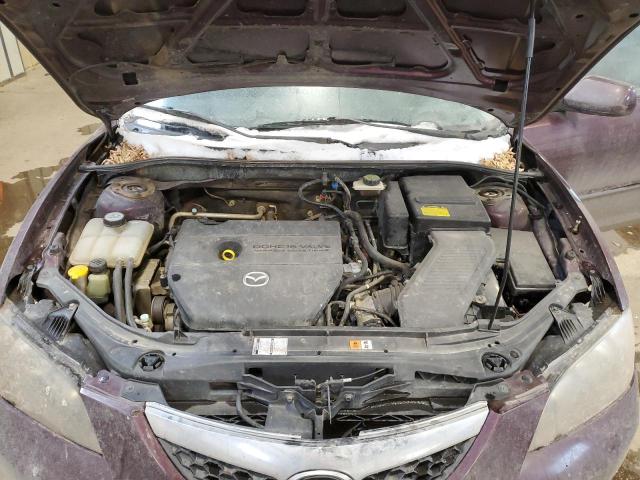 JM1BK32F781877080 - 2008 MAZDA 3 I PURPLE photo 11