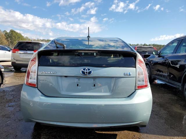 JTDKN3DU3C1541812 - 2012 TOYOTA PRIUS TEAL photo 6