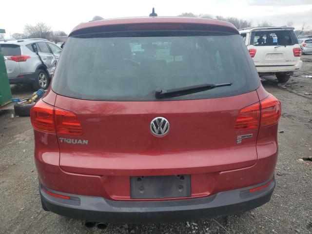 WVGBV7AX6GW055571 - 2016 VOLKSWAGEN TIGUAN S RED photo 6