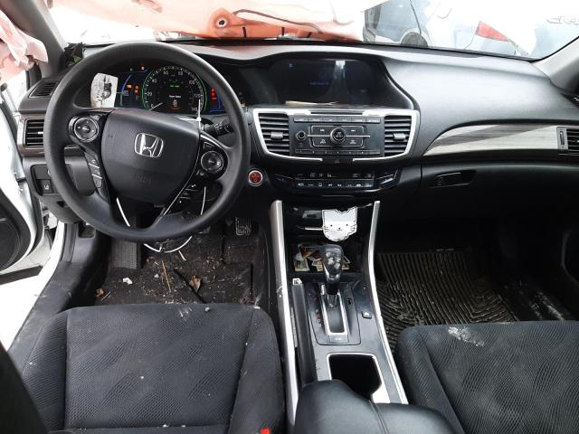 JHMCR6F33HC001336 - 2017 HONDA ACCORD HYBRID WHITE photo 8