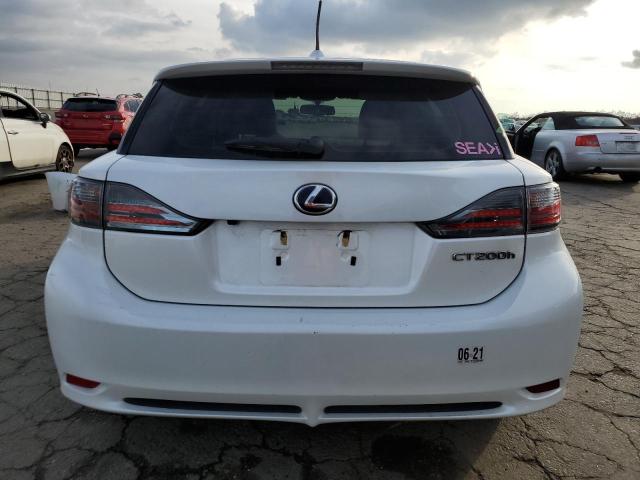 JTHKD5BH8C2104529 - 2012 LEXUS CT 200 WHITE photo 6