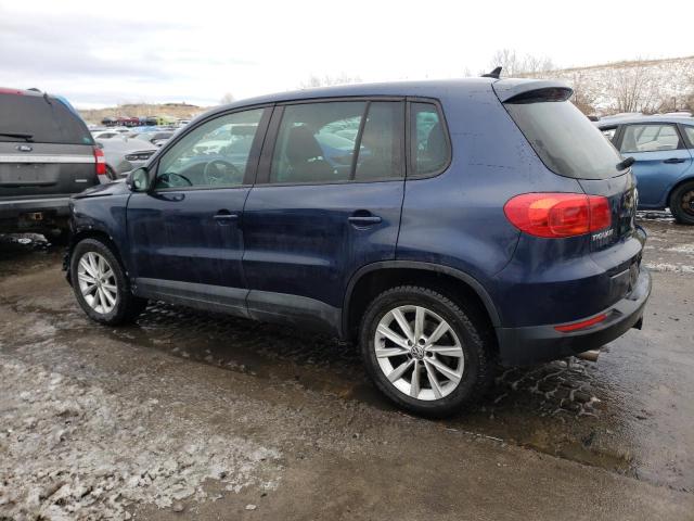 WVGBV3AX3EW616766 - 2014 VOLKSWAGEN TIGUAN S BLUE photo 2