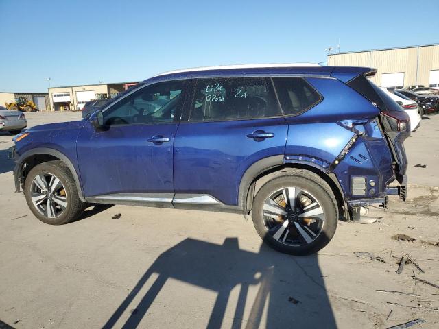 5N1BT3CB7NC721366 - 2022 NISSAN ROGUE SL BLUE photo 2