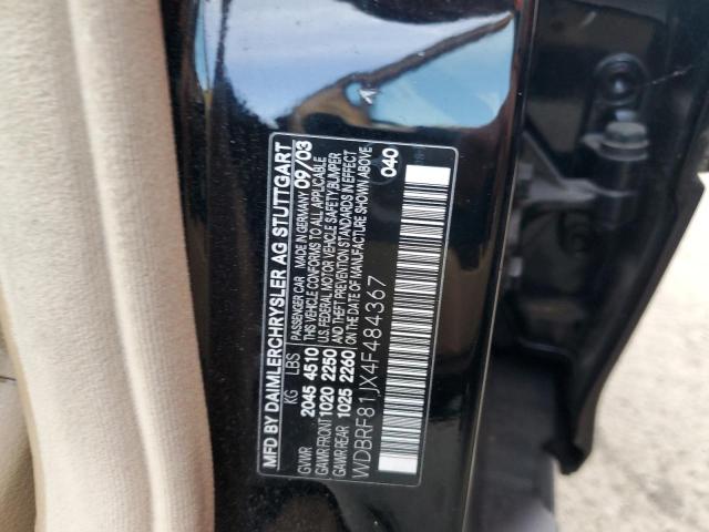 WDBRF81JX4F484367 - 2004 MERCEDES-BENZ C 240 4MATIC BLACK photo 12