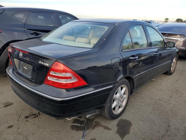 WDBRF81JX4F484367 - 2004 MERCEDES-BENZ C 240 4MATIC BLACK photo 3