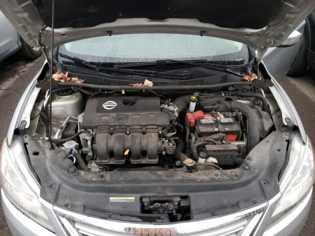 3N1AB7AP0FY284590 - 2015 NISSAN SENTRA S SILVER photo 11