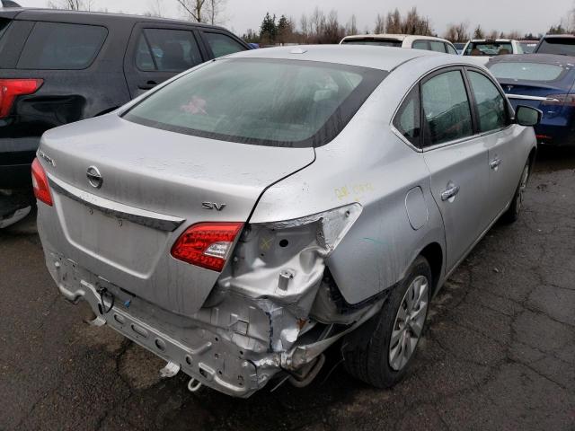 3N1AB7AP0FY284590 - 2015 NISSAN SENTRA S SILVER photo 3