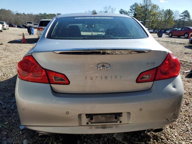 JN1CV6AP2DM724447 - 2013 INFINITI G37 BASE SILVER photo 6