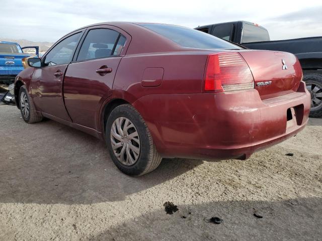 4A3AB36F17E060200 - 2007 MITSUBISHI GALANT ES BURGUNDY photo 2