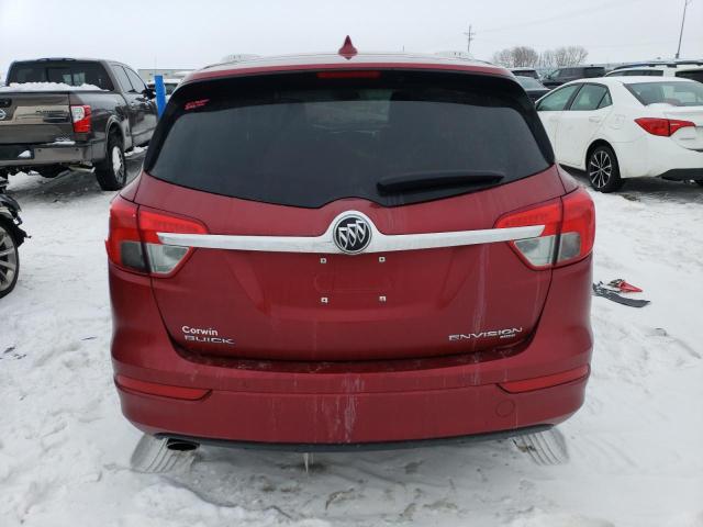 LRBFX2SA9JD114997 - 2018 BUICK ENVISION ESSENCE RED photo 6