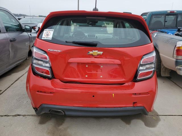 1G1JG6SB8L4136805 - 2020 CHEVROLET SONIC RED photo 6