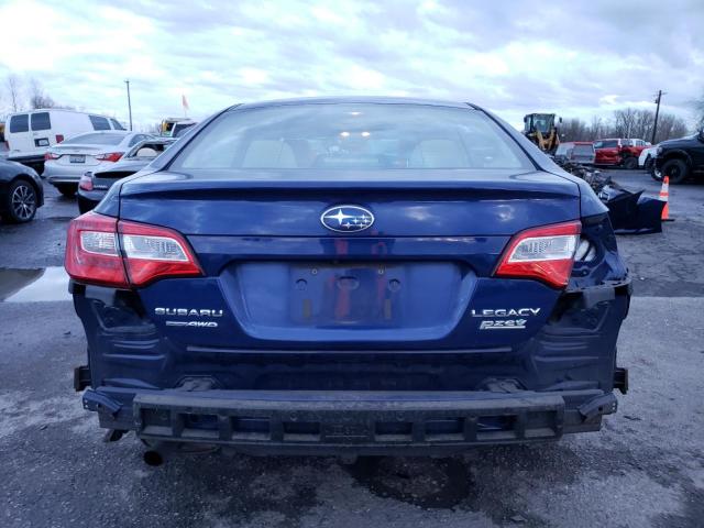 4S3BNAA62F3055947 - 2015 SUBARU LEGACY 2.5I BLUE photo 6