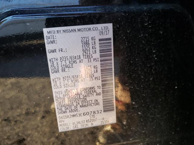 5N1DR2MM5JC607832 - 2018 NISSAN PATHFINDER S BLACK photo 14