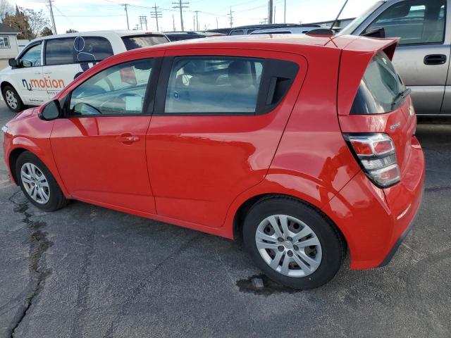 1G1JG6SB7L4125343 - 2020 CHEVROLET SONIC RED photo 2