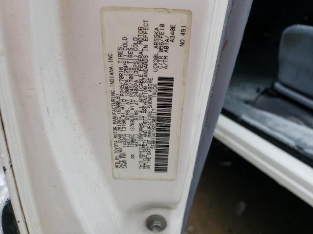 5TBRT34192S308117 - 2002 TOYOTA TUNDRA ACCESS CAB 白色 照片 12