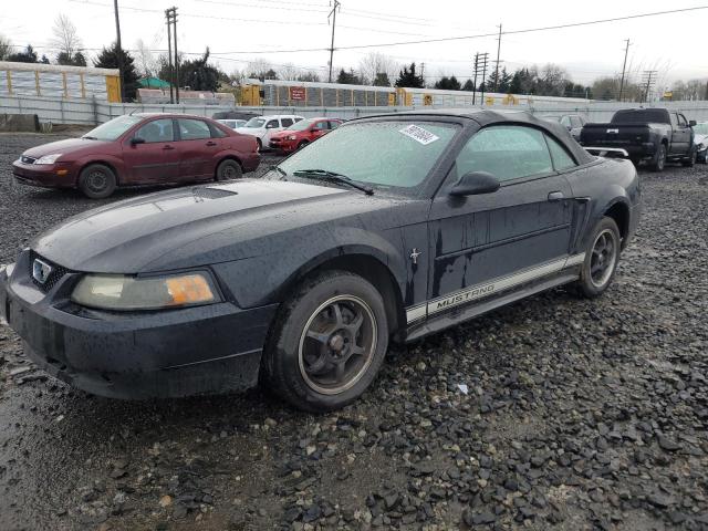 1FAFP44422F205982 - 2002 FORD MUSTANG BLACK photo 1