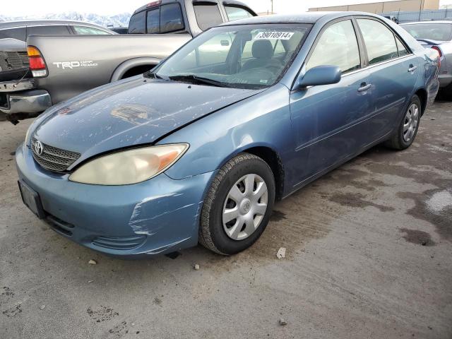 4T1BE32K03U734298 - 2003 TOYOTA CAMRY LE BLUE photo 1