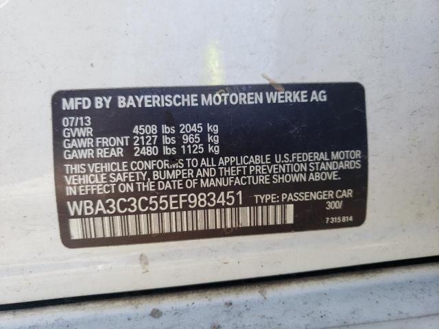 WBA3C3C55EF983451 - 2014 BMW 320 I XDRIVE WHITE photo 12