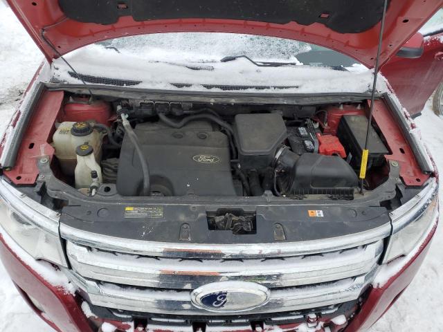 2FMDK4JCXDBB52444 - 2013 FORD EDGE SEL RED photo 11