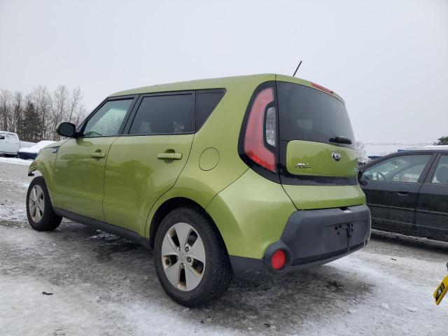 KNDJN2A27E7720010 - 2014 KIA SOUL GREEN photo 2