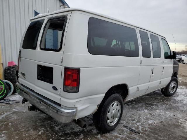 1FBNE31L38DA99858 - 2008 FORD ECONOLINE E350 SUPER DUTY WAGON WHITE photo 3