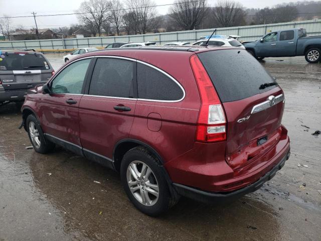 5J6RE4H55AL101481 - 2010 HONDA CR-V EX BURGUNDY photo 2